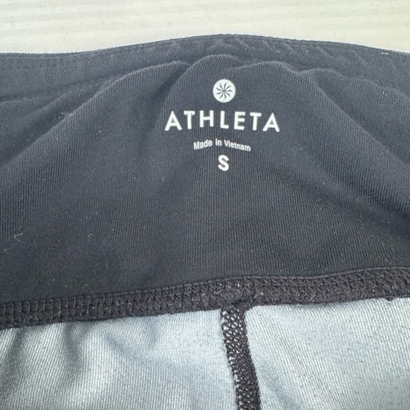 Athleta Black Gray shadow camo Leggings size small pockets - Picture 7 of 13